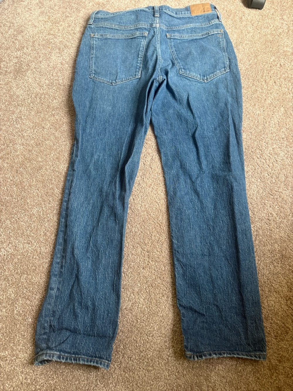 Classic Vintage Straight-Leg Blue Jeans- Madewell - Picture 4 of 4